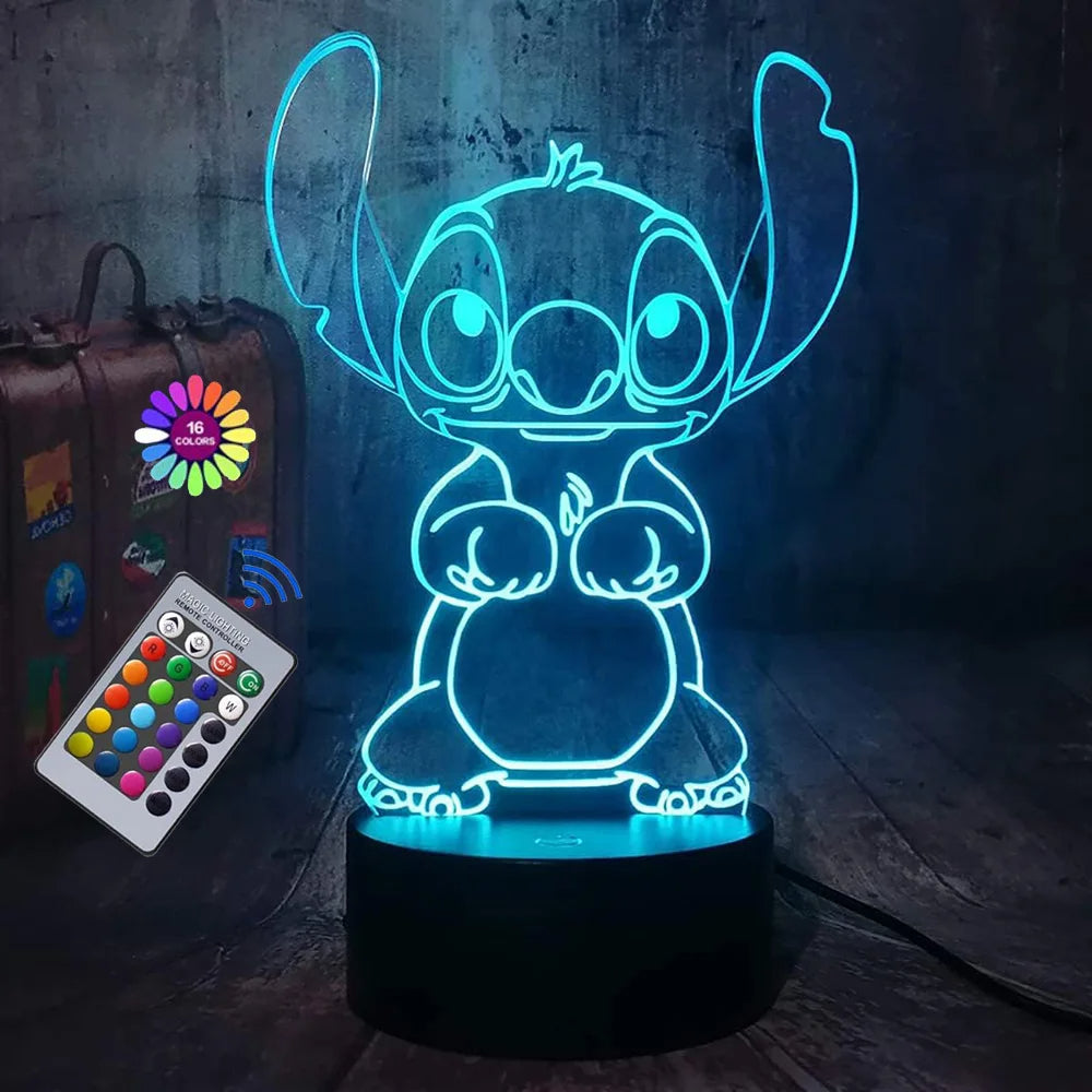 3D Stitch Night Light