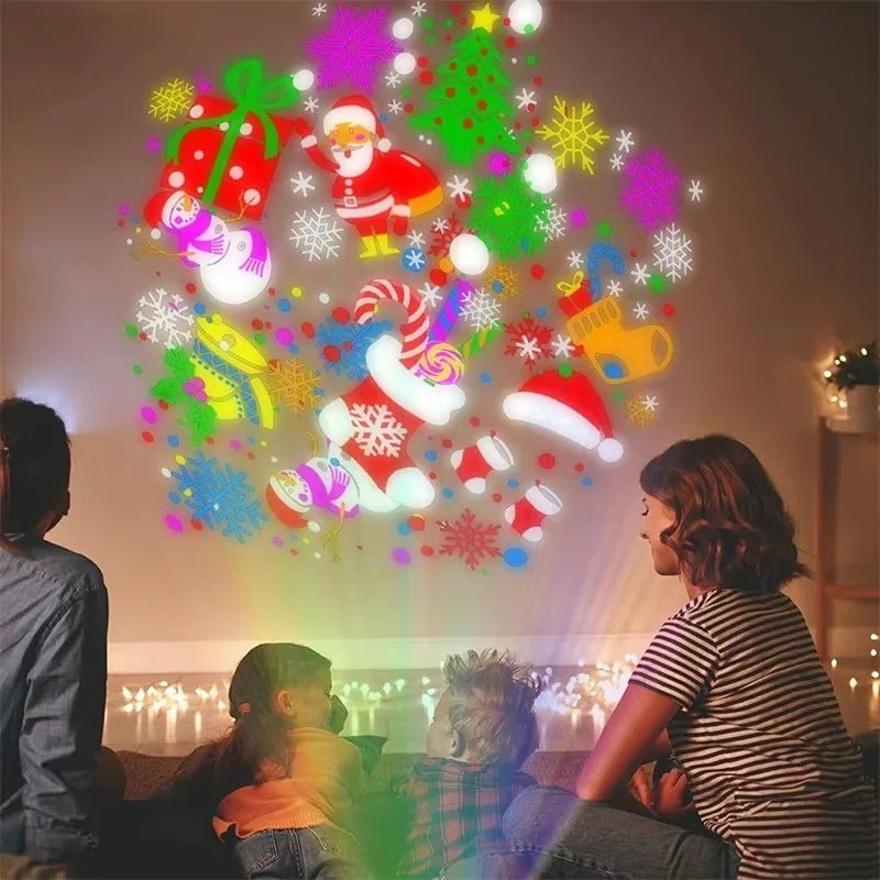 LED Christmas Projector Lamp 360° Rotatable