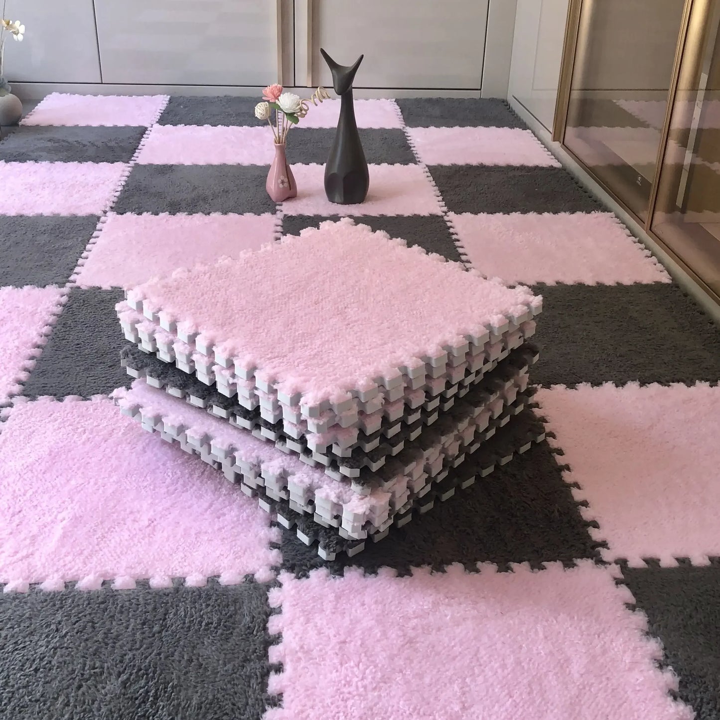 30x30CM Soft Plush Kids Rug