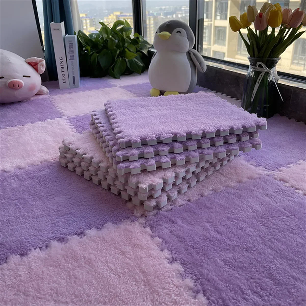 30x30CM Soft Plush Kids Rug