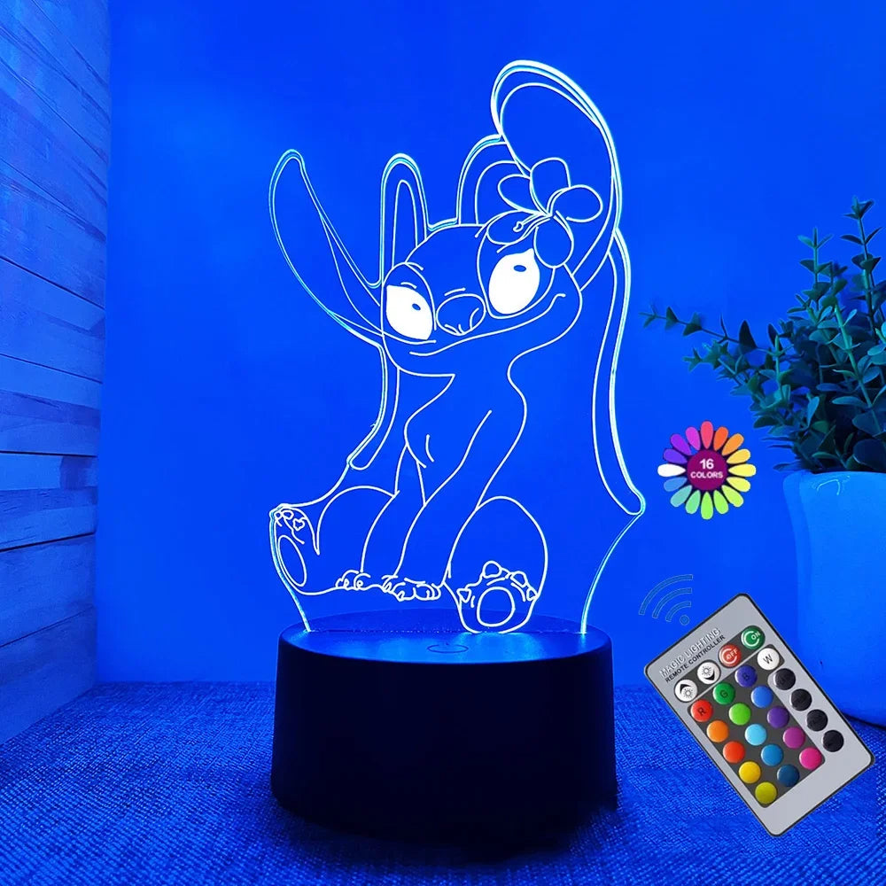 3D Stitch Night Light