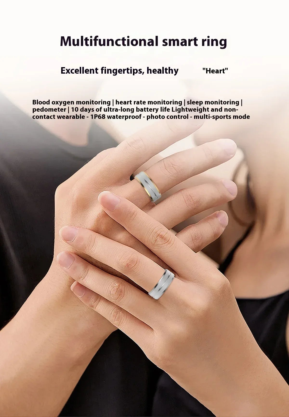 Smart Health Ring - Fitness Tracker & Heart Rate Monitor - Snazzy Find