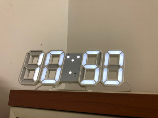 3D Luminous LED Digital Clock - Modern Wall & Desk Display
