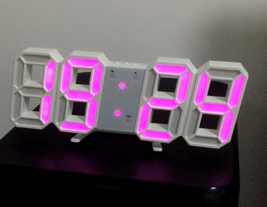 3D Luminous LED Digital Clock - Modern Wall & Desk Display