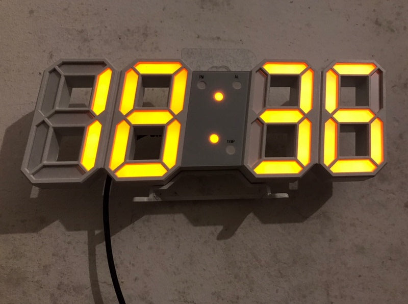 3D Luminous LED Digital Clock - Modern Wall & Desk Display