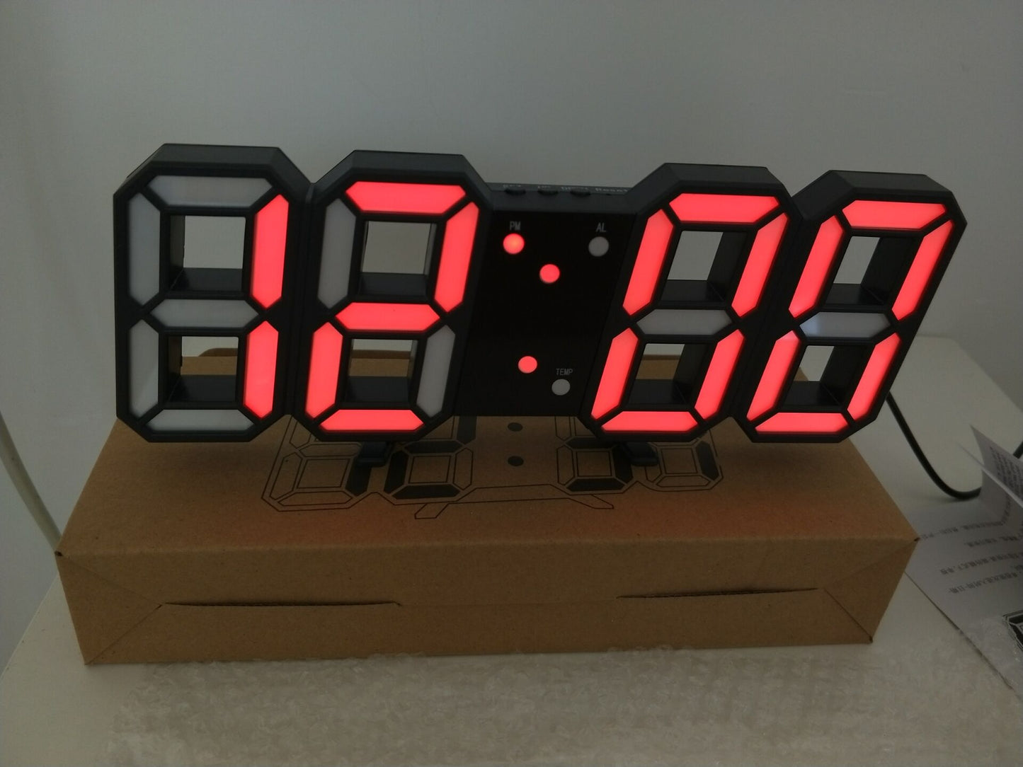 3D Luminous LED Digital Clock - Modern Wall & Desk Display