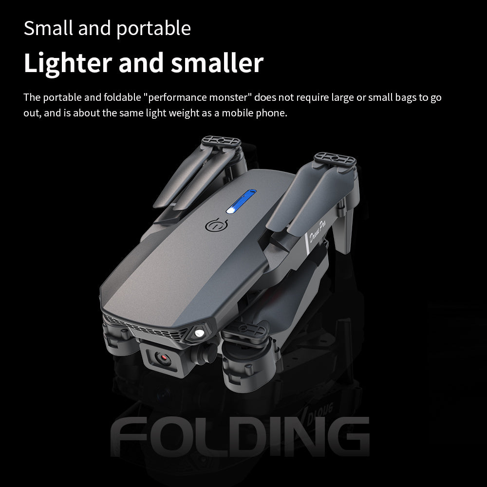 E88 Dual Camera Drone - WiFi FPV Foldable RC Quadcopter