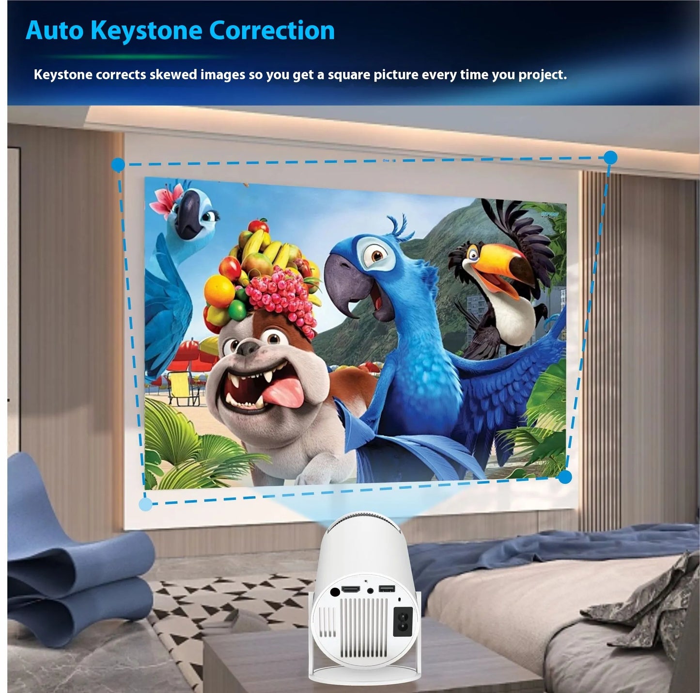 HY300 Pro Projector - Home Theater HD Display