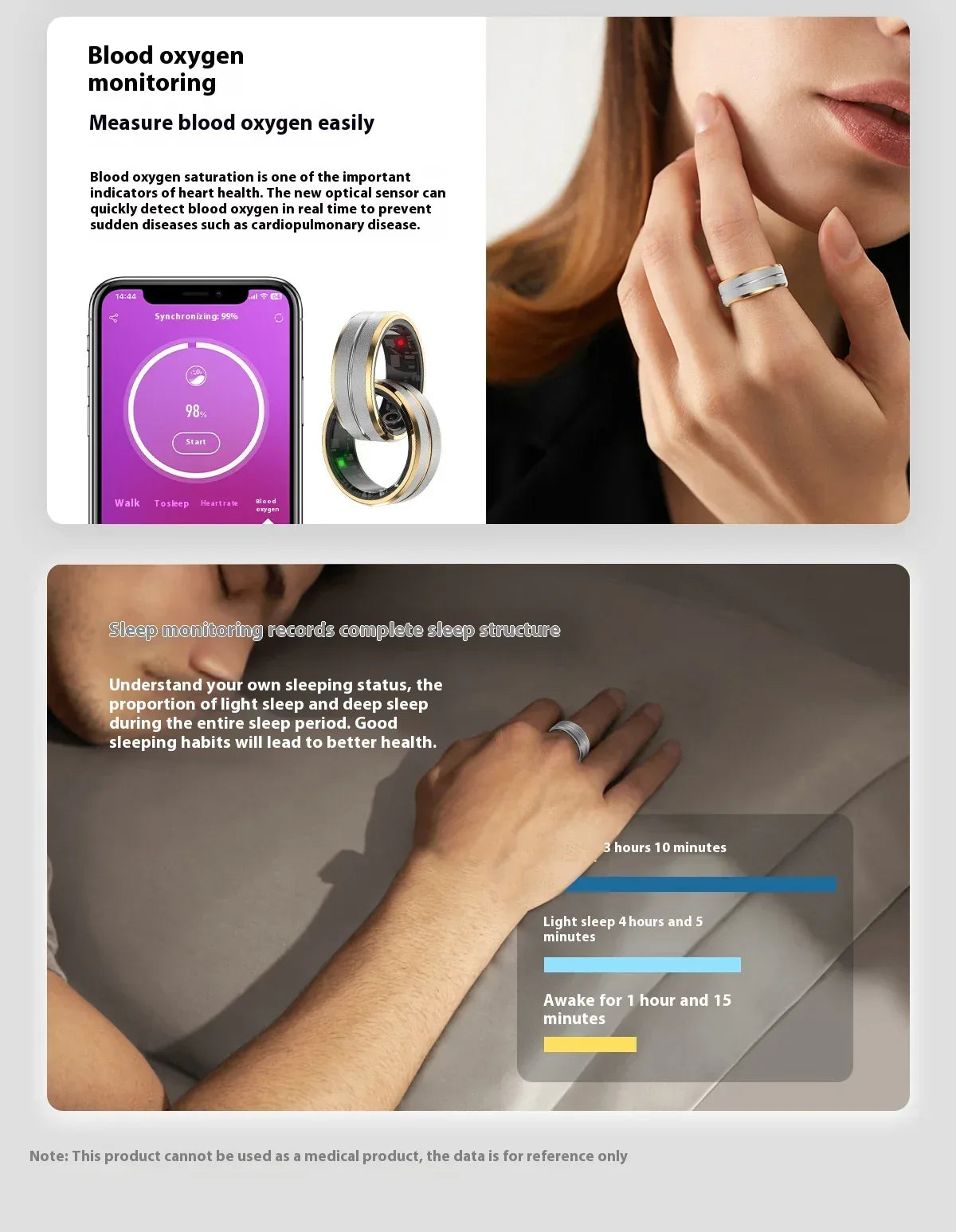 Smart Health Ring - Fitness Tracker & Heart Rate Monitor - Snazzy Find