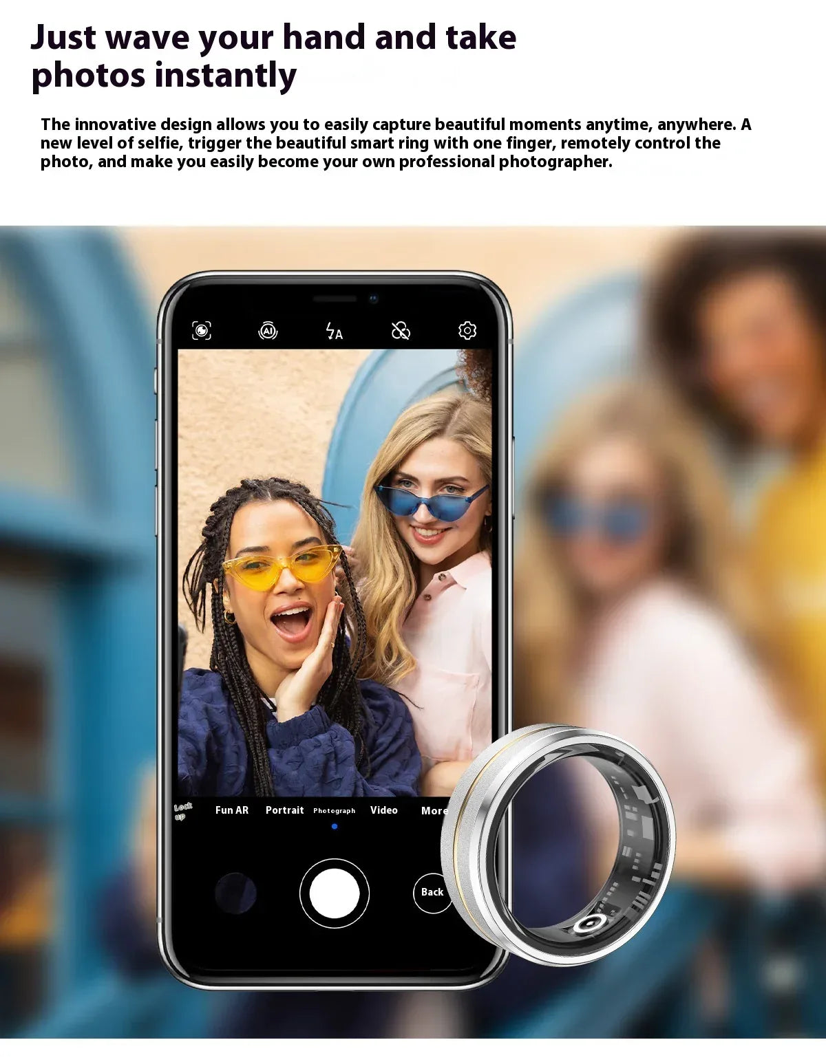 Smart Health Ring - Fitness Tracker & Heart Rate Monitor - Snazzy Find