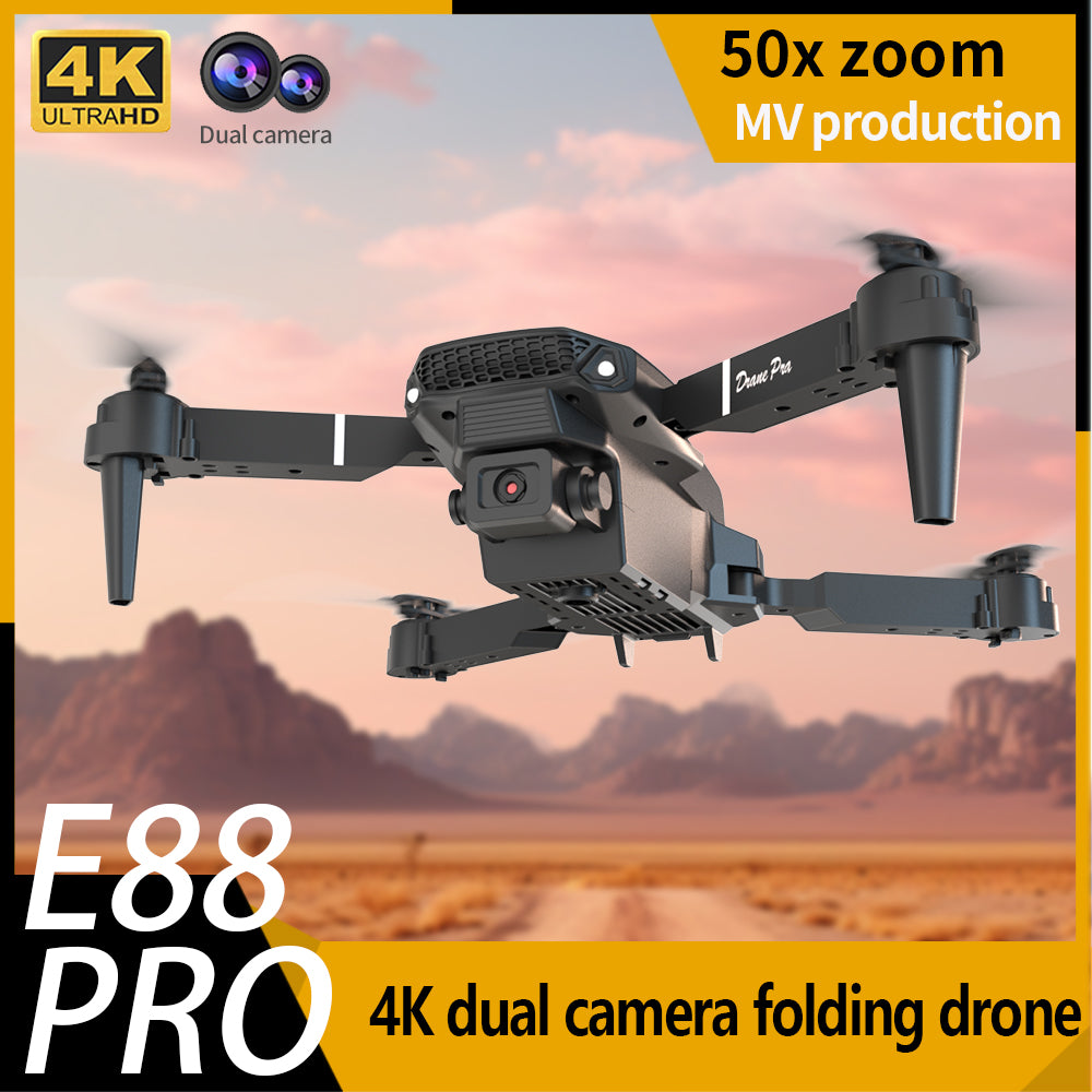 E88 Dual Camera Drone - WiFi FPV Foldable RC Quadcopter