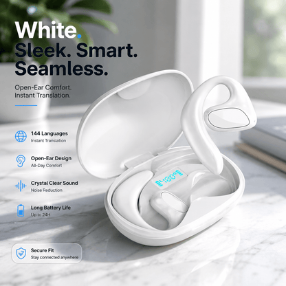 Smart Translation Headphones - Two-Way Conversation Translator