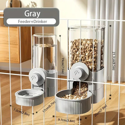 Hanging Automatic Pet Food Feeder/Water Dispenser