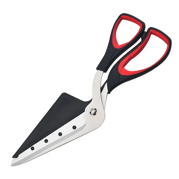 Professional Pizza Scissors Food-Grade Sharp Stainless Steel Blade and Soft Grip Handle Easy Cutting Pizza Spatula Slicer Tools