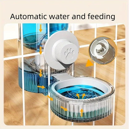 Hanging Automatic Pet Food Feeder/Water Dispenser