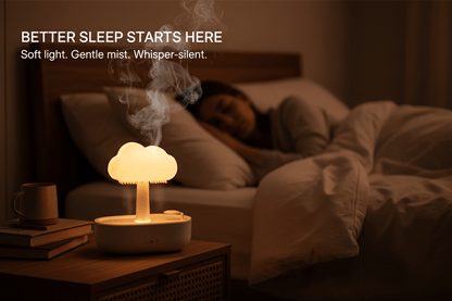 Portable Rain Cloud Night Light Humidifier for Baby Nursery Room
