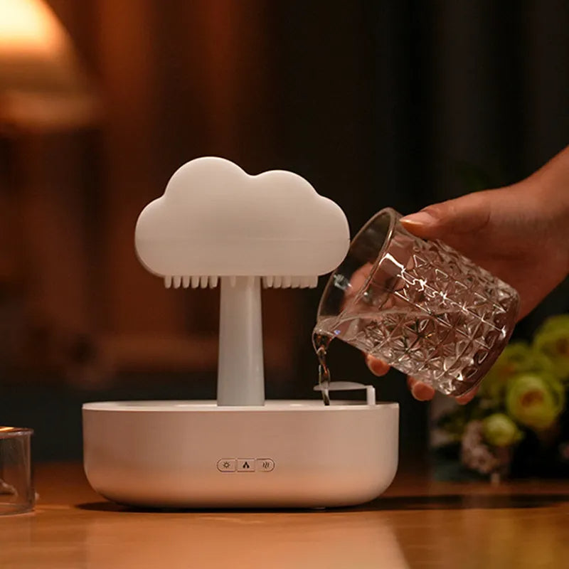 Rain Cloud Night Light Humidifier - Ambient Mood Lighting