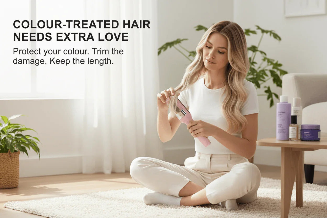 Professional split ends trimmer for women with dry and frizzy hair