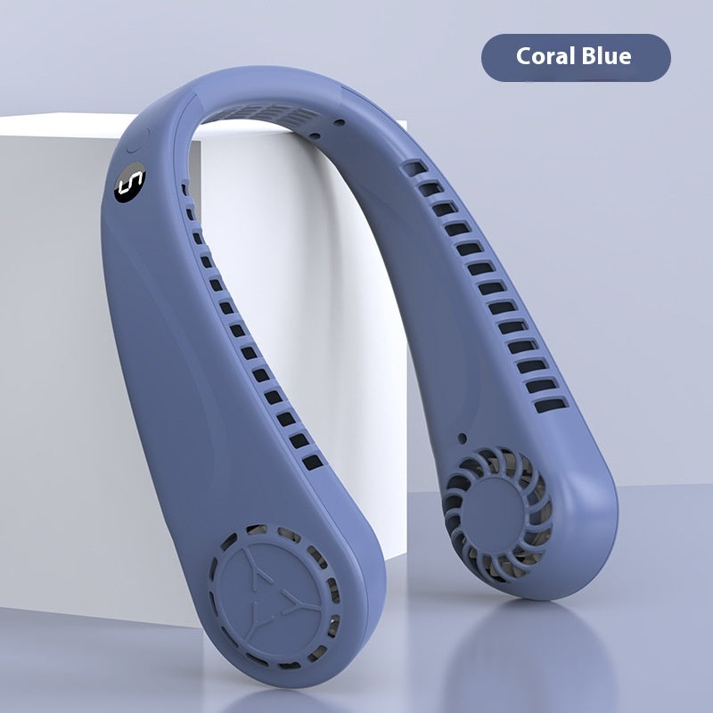 Bladeless Turbine Mini Neck Fan - Portable Hands-Free Cooling