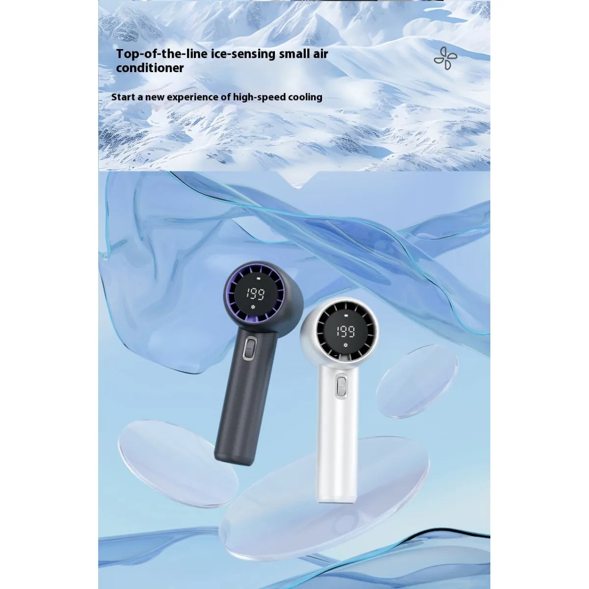 Mini Portable Handheld Fan - Rechargeable Personal Cooling