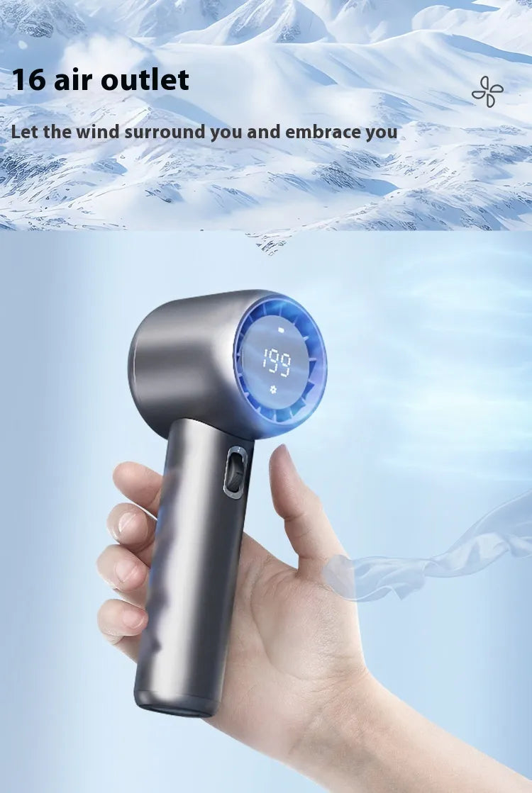 Mini Portable Handheld Fan - Rechargeable Personal Cooling