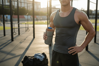 Portable smart water bottle with digital temperature display lid