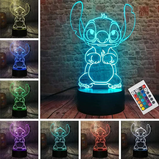 3D Stitch Night Light