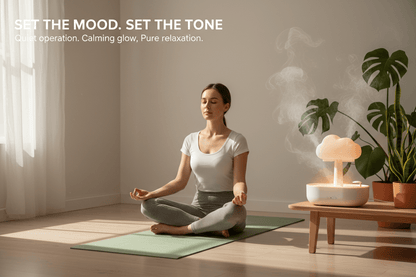 Smart Rain Cloud Night Light Humidifier for Stress Relief and Relaxation