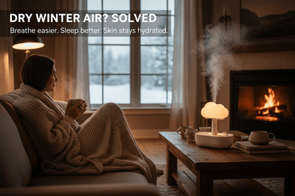 Quiet Rain Cloud Night Light Humidifier for Better Sleep Environment